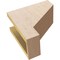 Ekena Millwork 5"W x 10"D x 10"H Classic Clemmons Rough Cedar Woodgrain TimberThane Corbel, Primed Tan CORUR05X10X10CLERCPR - alternate 2